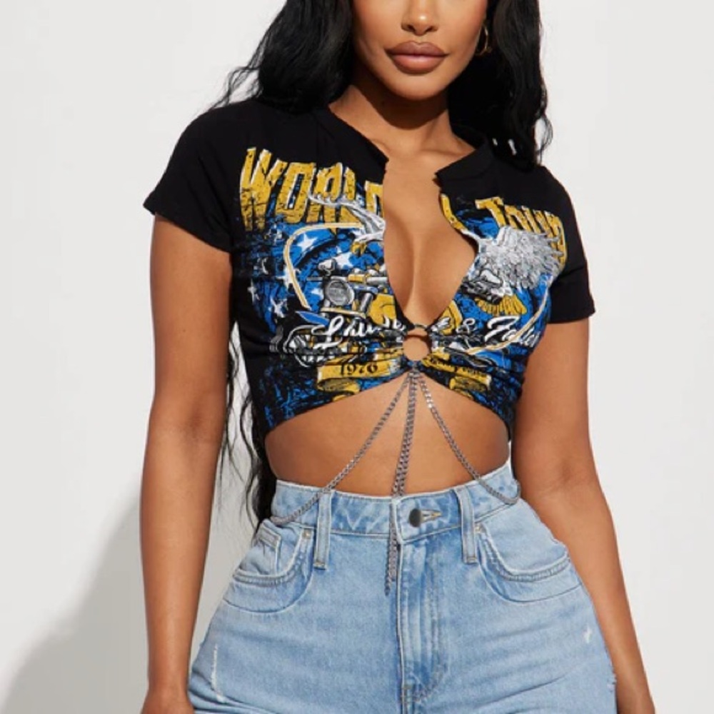 NWT On A World Tour Crop Top
